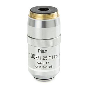 Euromex Objectief DX.7200-I, 100x/1,25, wd 0,2 mm, plan infinity, iris diaphragm, oil, S (DelphiX)